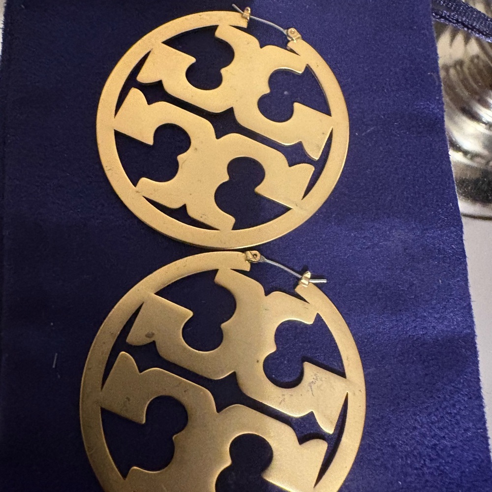 Tory Burch Gold Statement Earrings